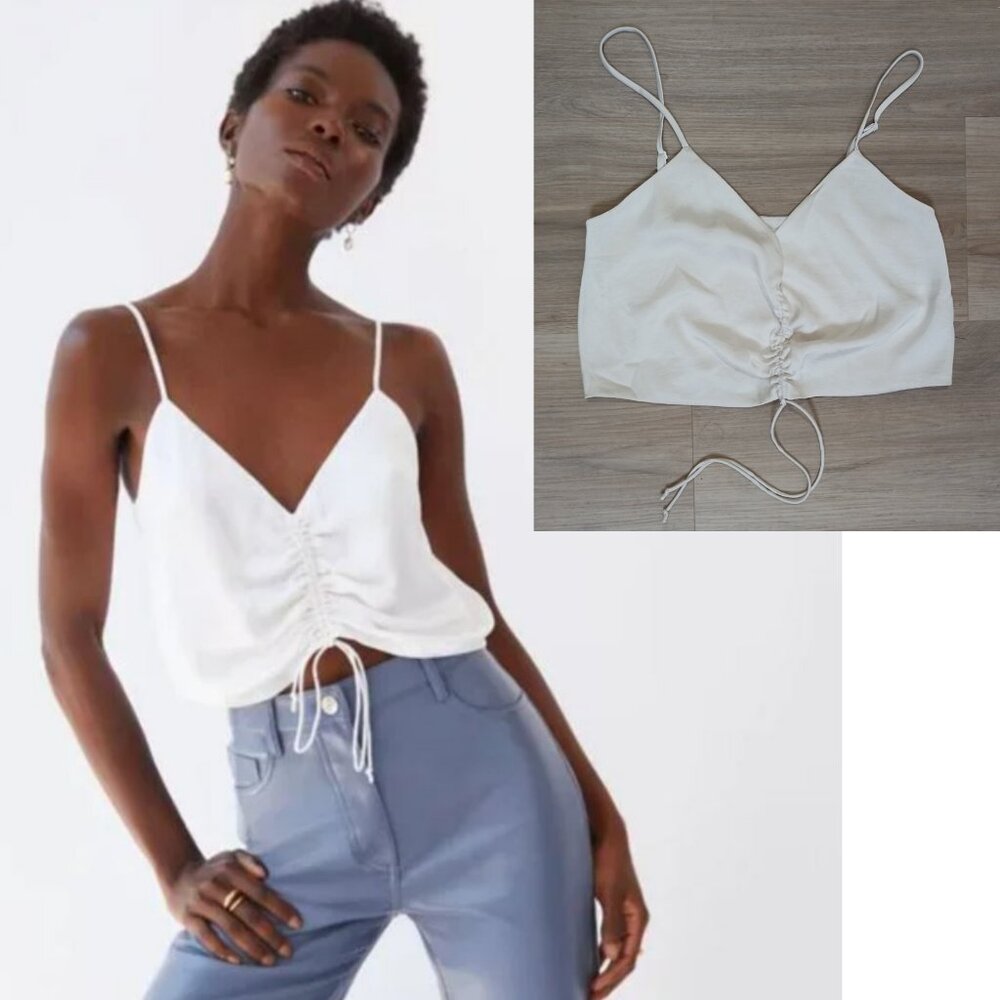ARITZIA WILFRED Verso Camisole White Crop top Size S - Picture 6 of 6
